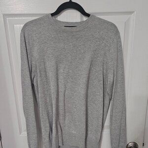 Brooks Brothers Heather Grey Cotton Crewneck Sweater - Men’s XS